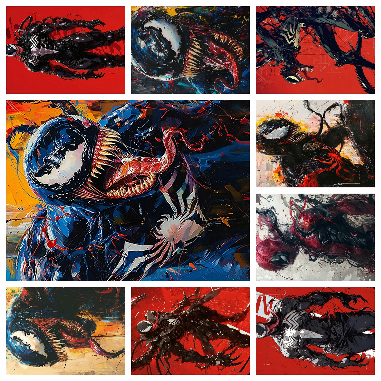 Resin Art Kits - Anime Marvel venom spider-man Diamond Painting