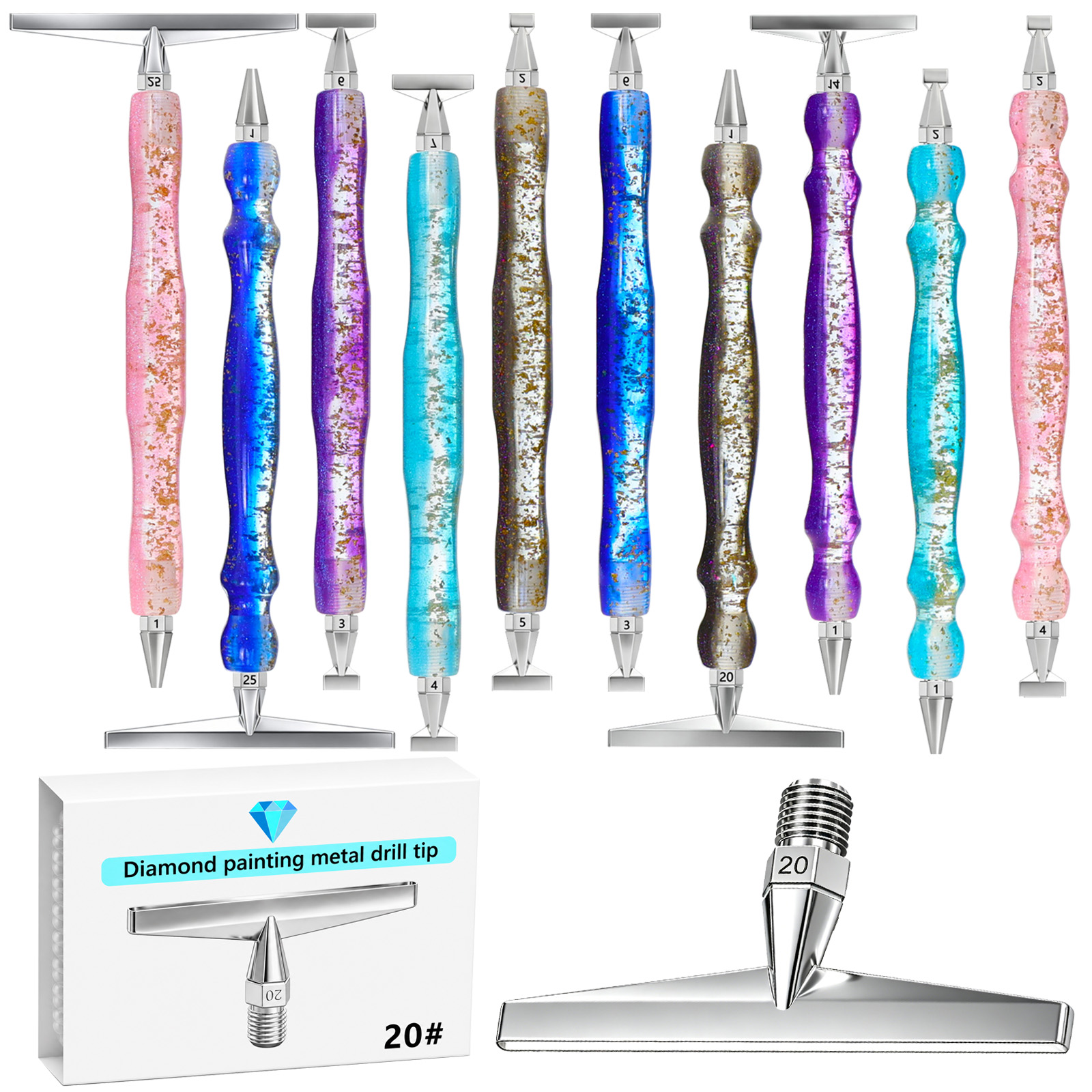Resin Art Pen - Thin 1-25 Heads Metal High Quality