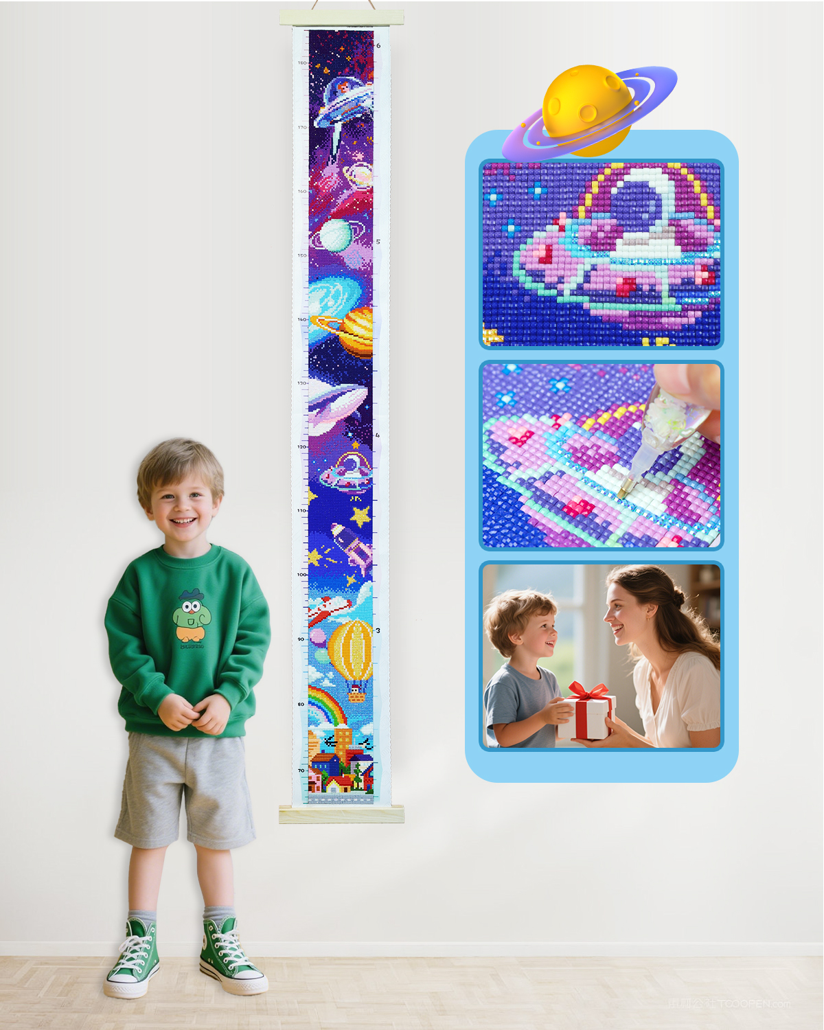 Resin Art For Kids - ForeverYoung DIY Growth Chart for Wall