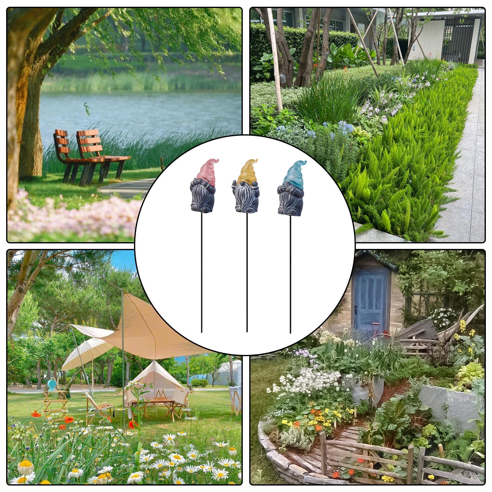 Decorative Yard Stakes 3-Piece - Resin Art Flowers recension och pris