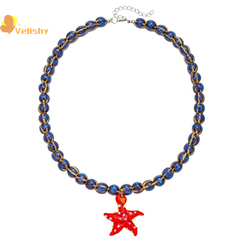 Bohemian Colorful Glaze Fish P - Resin Art Necklace recension och pris
