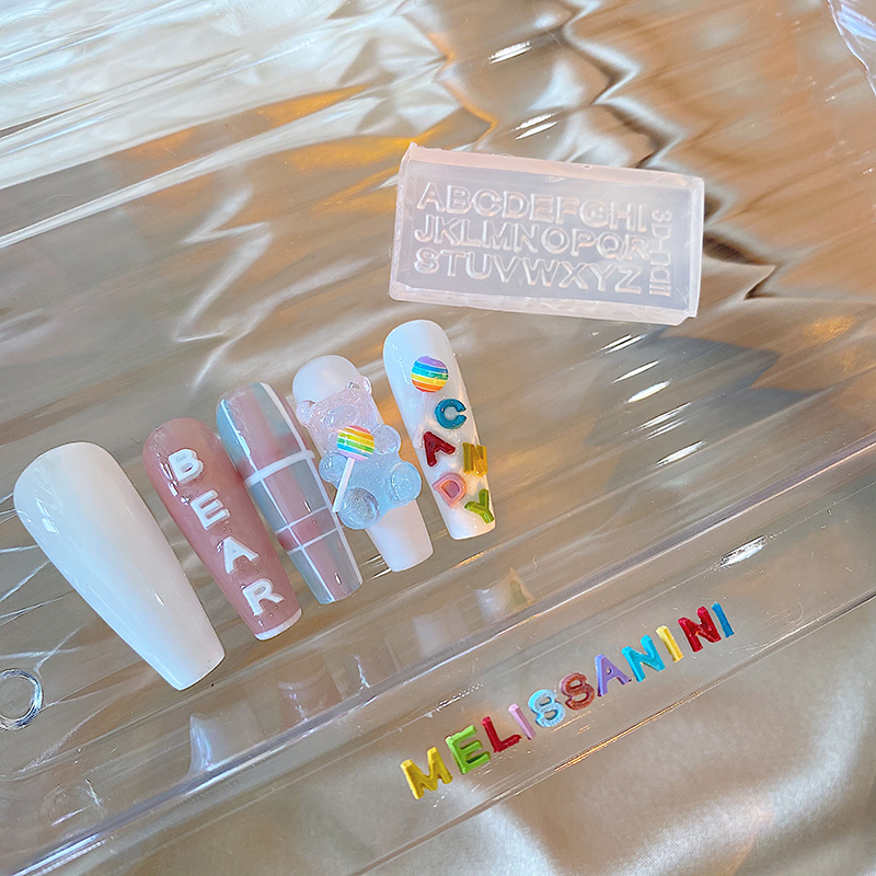 A-Z Letters Nail Art Silicone  - Resin Art Zone recension och pris