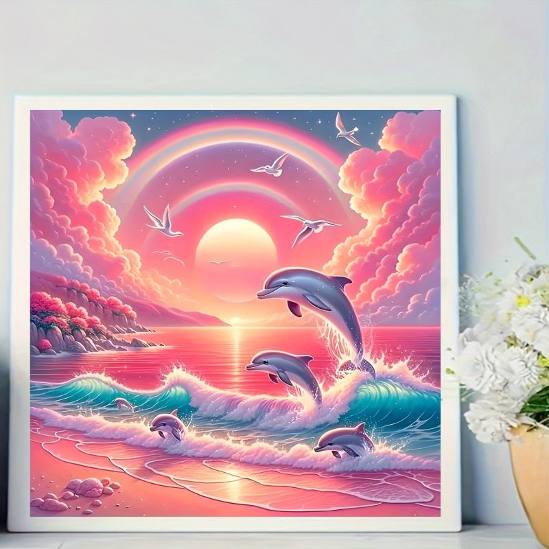 Diamond painting kit, pink sky - Resin Art Kits recension och pris