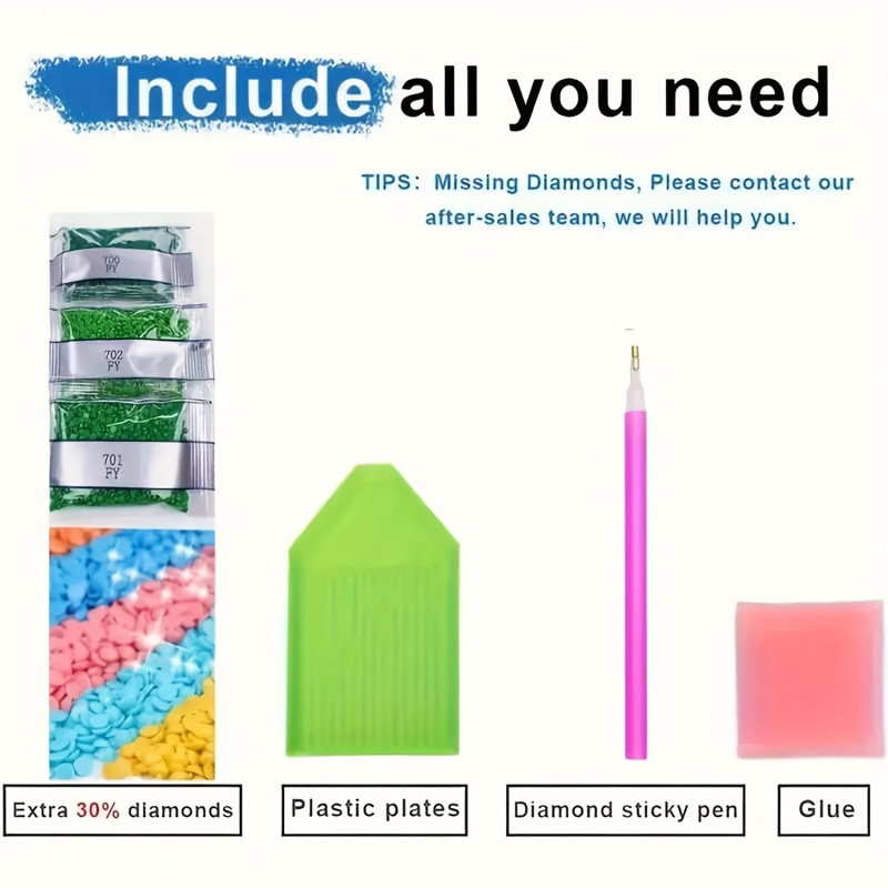 Diamond painting kit, pink sky - Resin Art Kits recension och pris