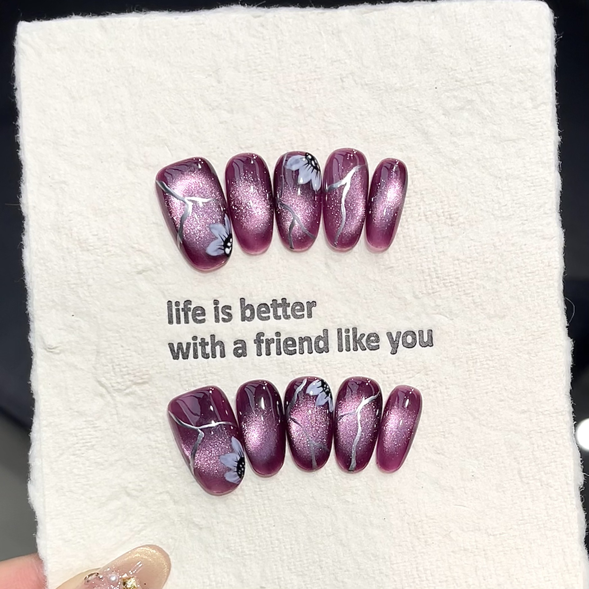 10pcs Handmade Pressed Oval Na - Resin Art Flowers recension och pris