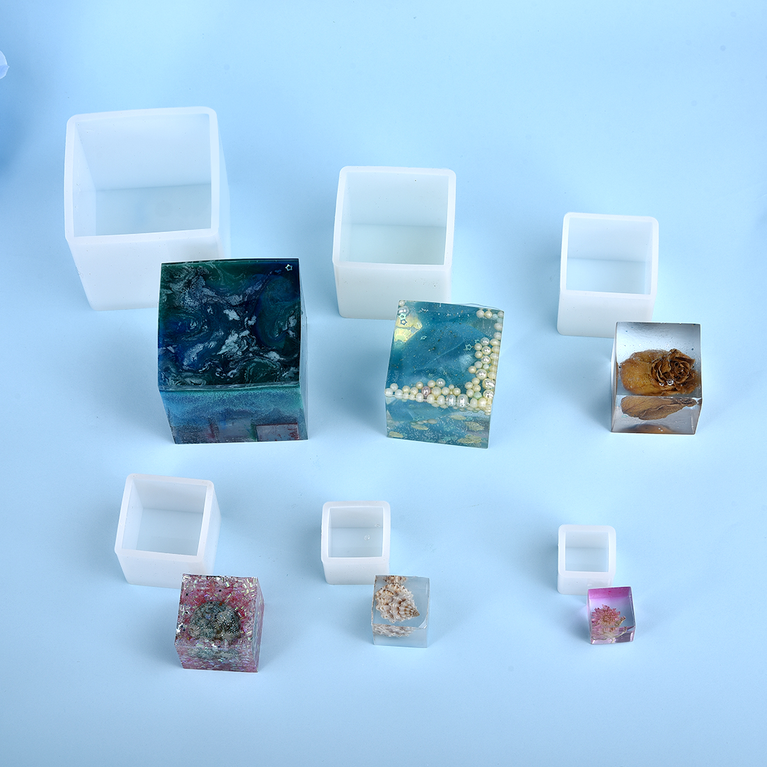 Resin Silicone Mold 3D Cube Ca - Resin Art Cube recension och pris