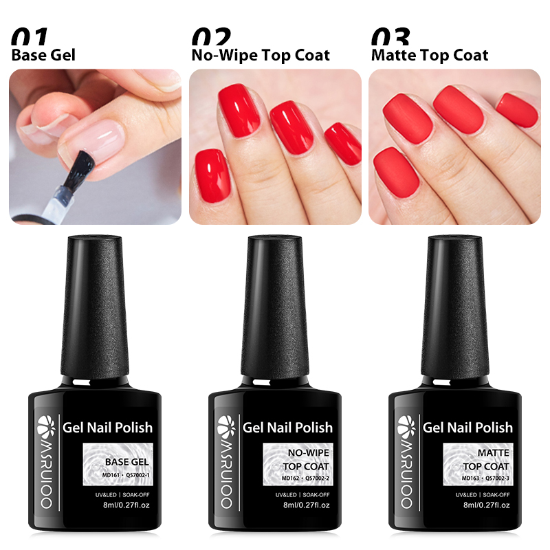 MSRUIOO 8ml Base Top Coat Gel  - Resin Art Varnish recension och pris