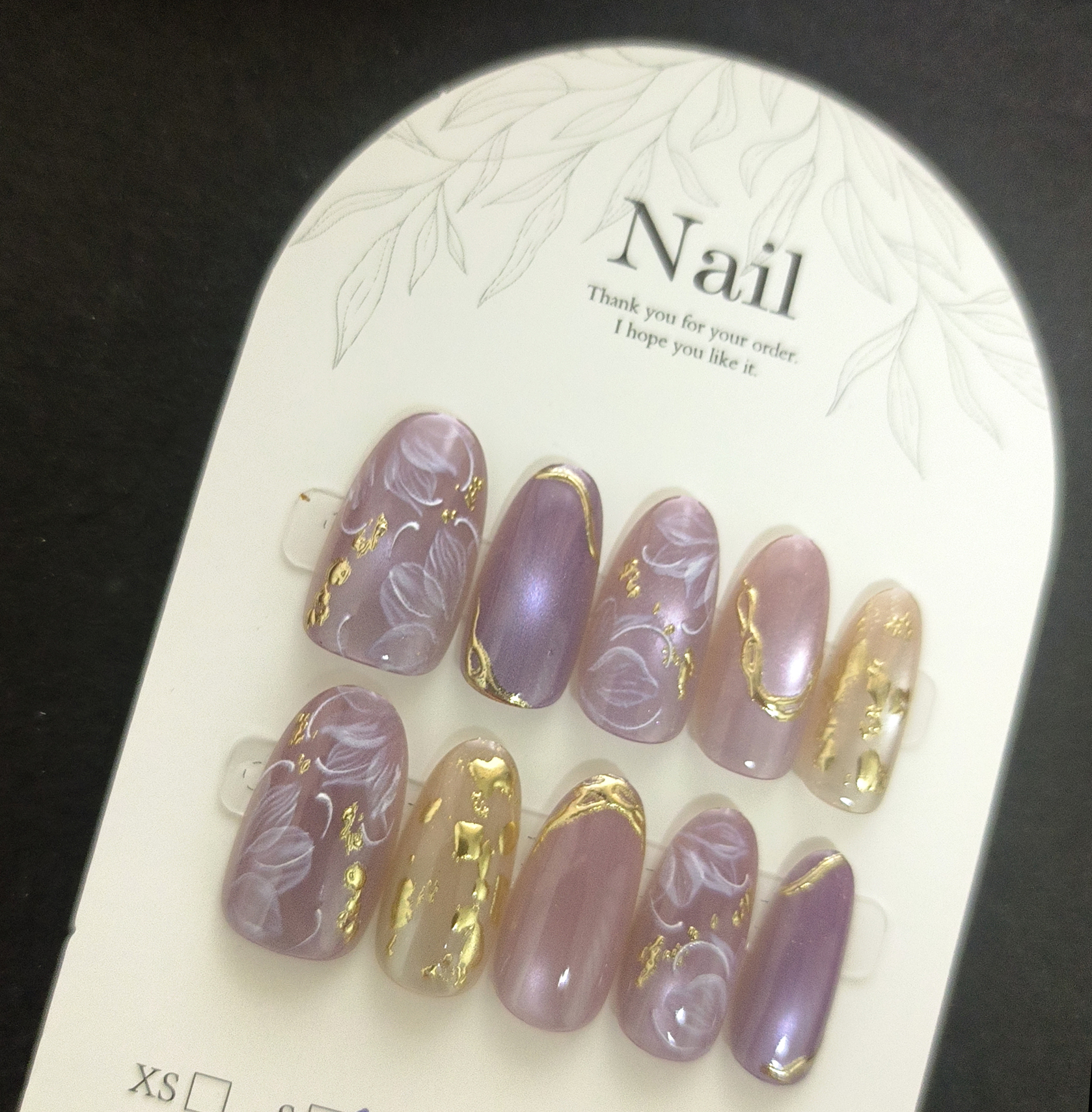 10pcs Handmade Press On Nails  - Resin Art Flowers recension och pris