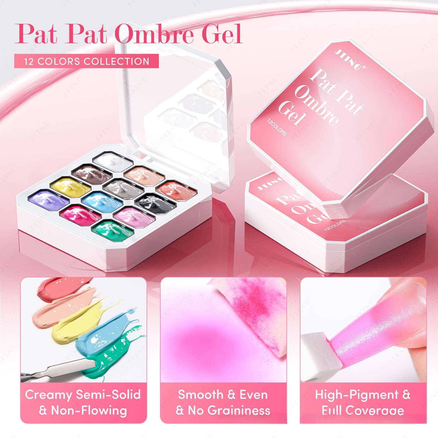 12Colors 4IN1 Pat Ombre Gel Na - Resin Art Easy recension och pris