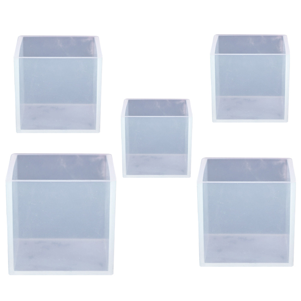 5Pcs Silicone Cube Mold for Re - Resin Art Cube recension och pris