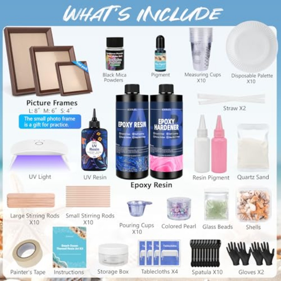 KISREL Ocean Resin Art Kit Cle - Resin Art Tutorial recension och pris