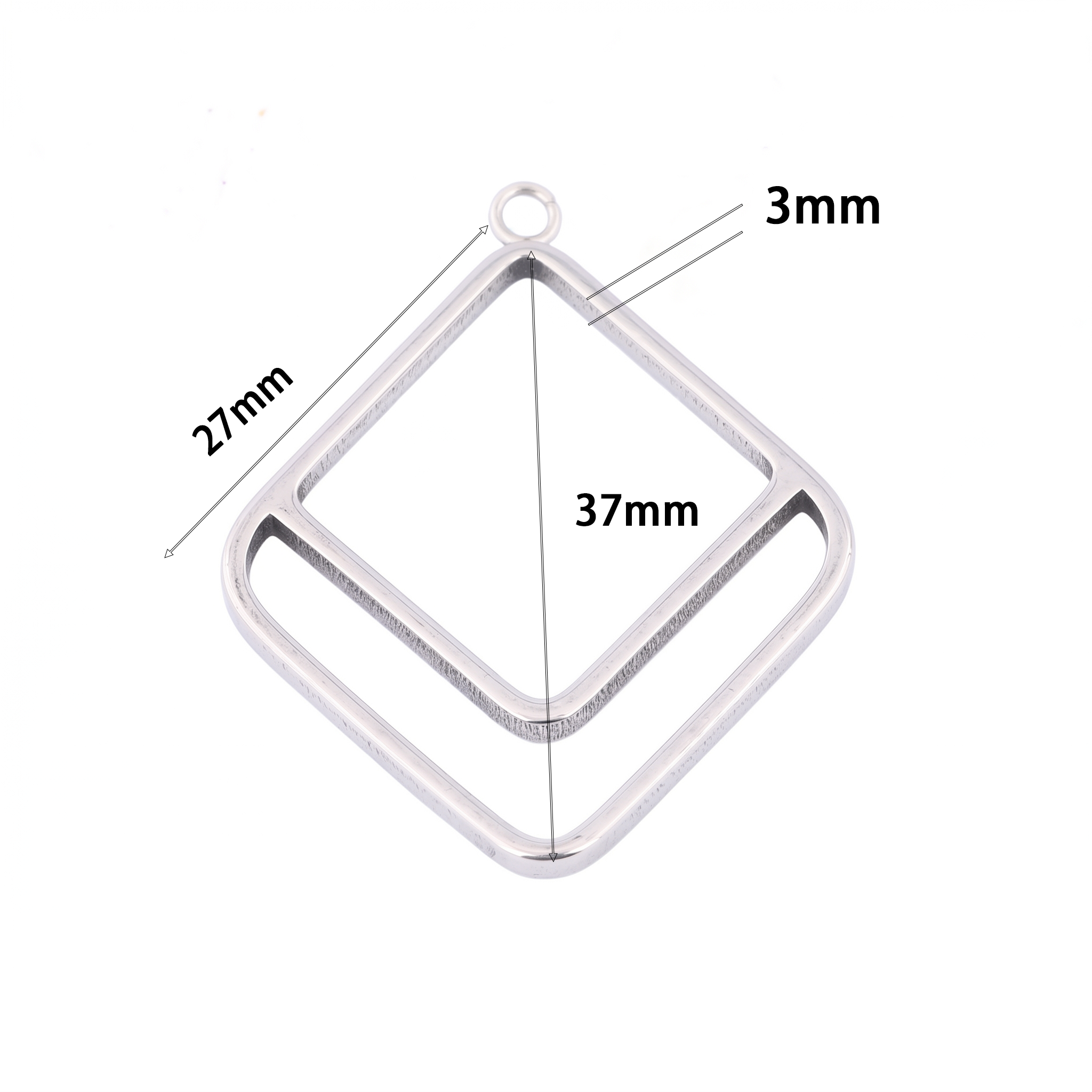 10pcs Square Triangle 3mm Thic - Resin Art For Sale recension och pris