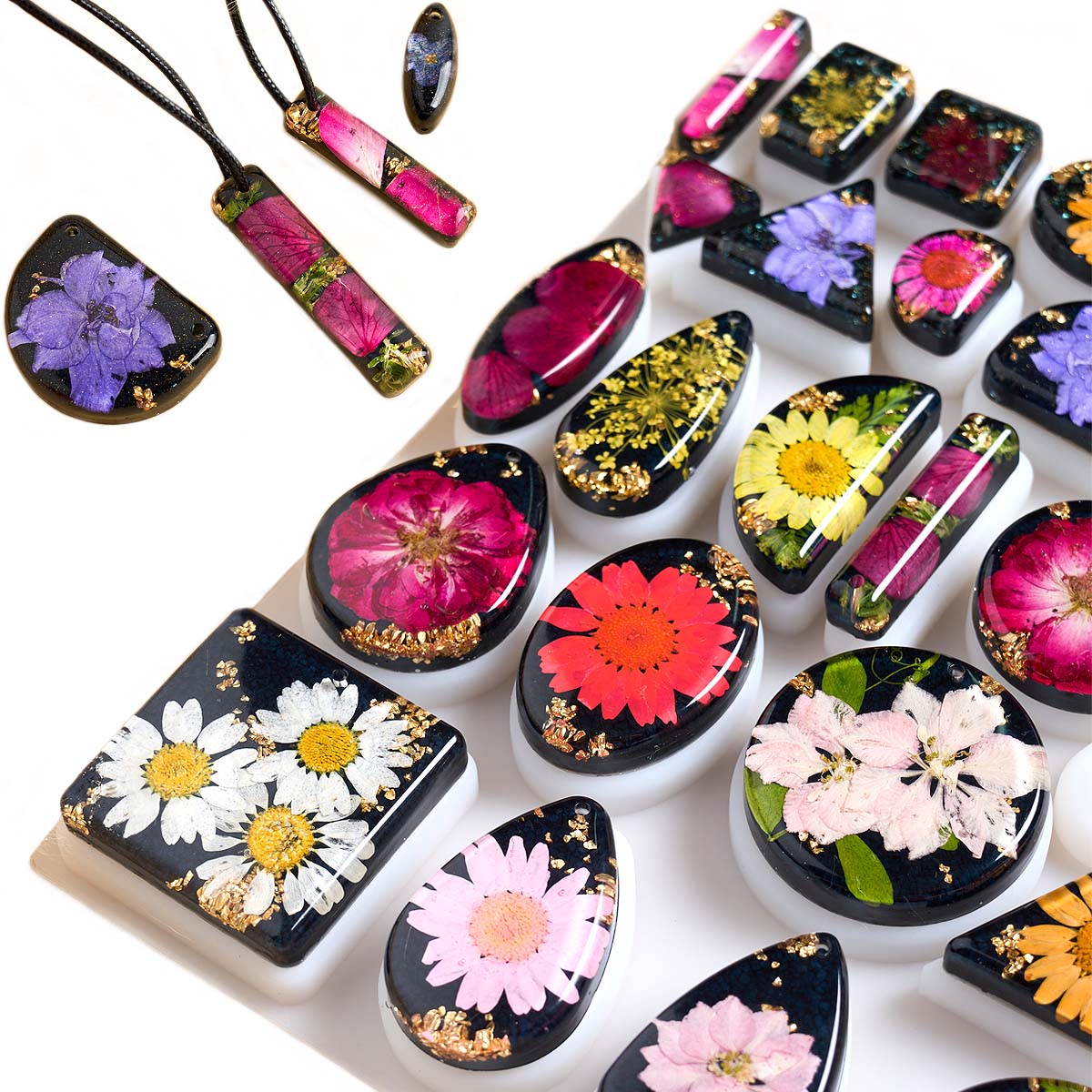 Time Stone Pendant Silicone Mo - Resin Art Necklace recension och pris