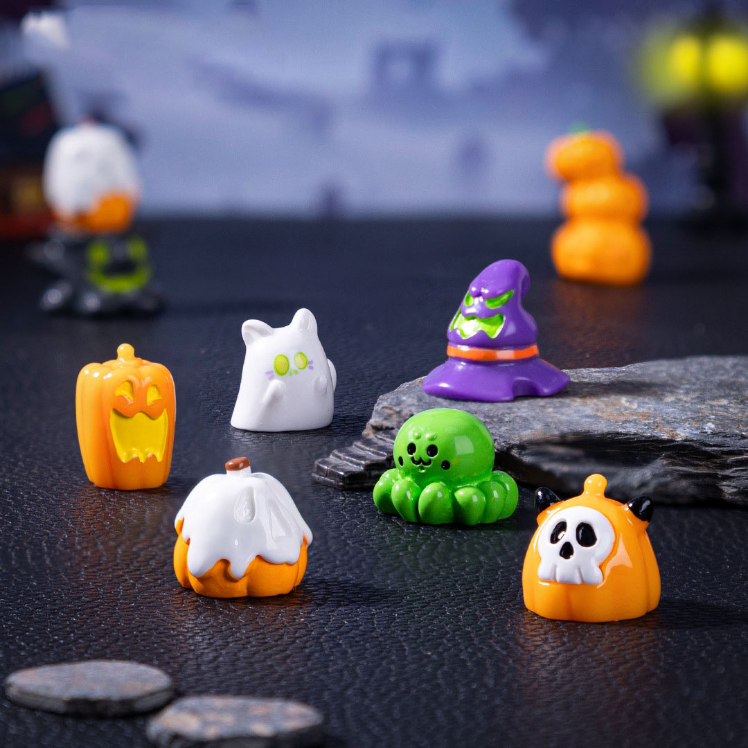 5pcs Halloween Pumpkin ghost S - Resin Art Pendant recension och pris