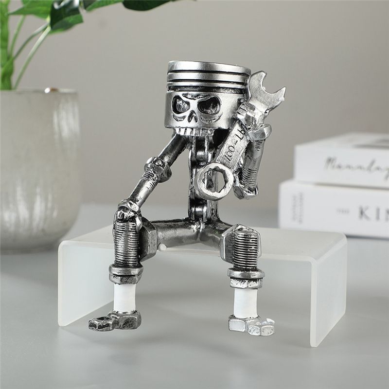 AC76-Handmade Piston Man Skull - Resin Art Easy recension och pris