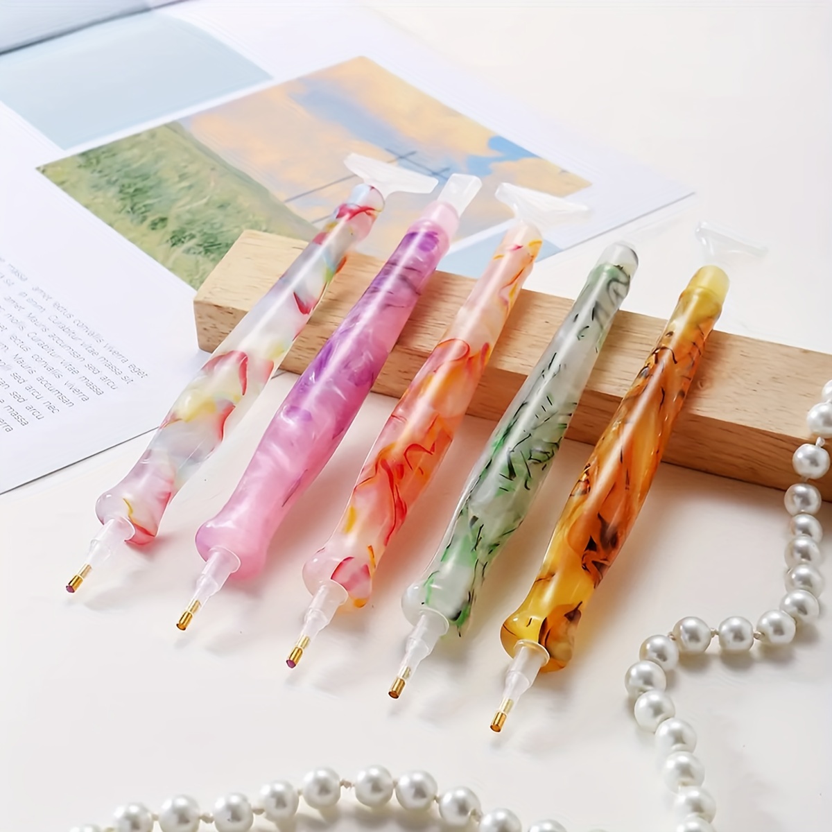 1pc Random Color Resin Retro D - Resin Art Pen recension och pris