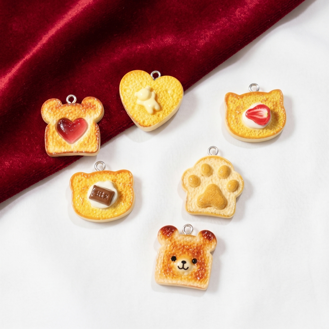 10pcs Resin Plastic Bread Pend - Resin Art Pendant recension och pris