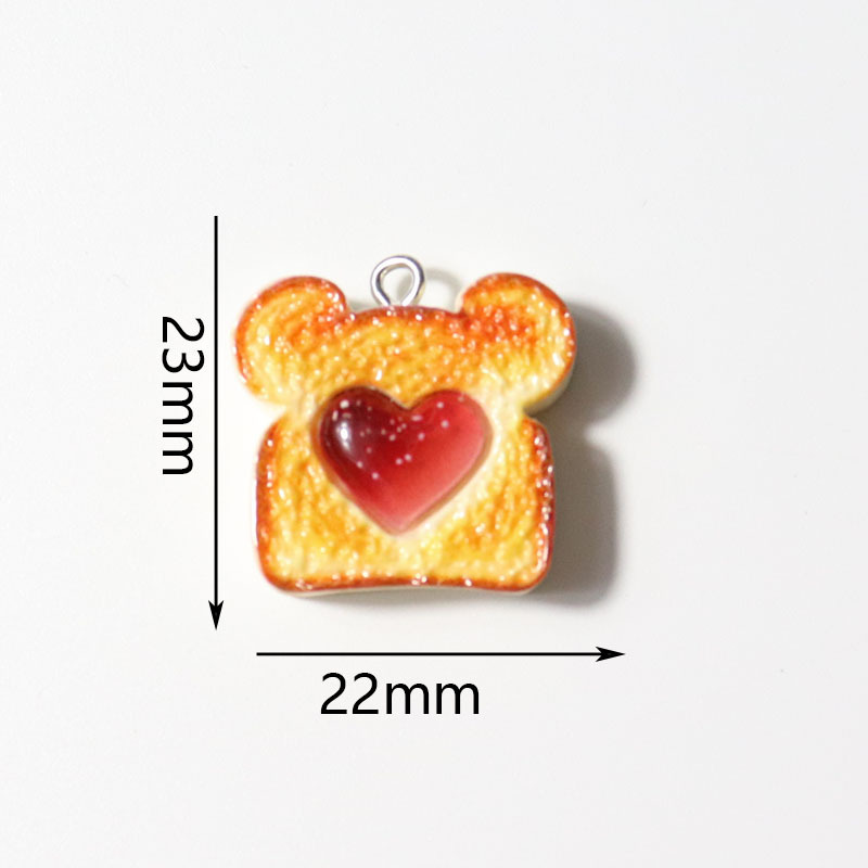 10pcs Resin Plastic Bread Pend - Resin Art Pendant recension och pris