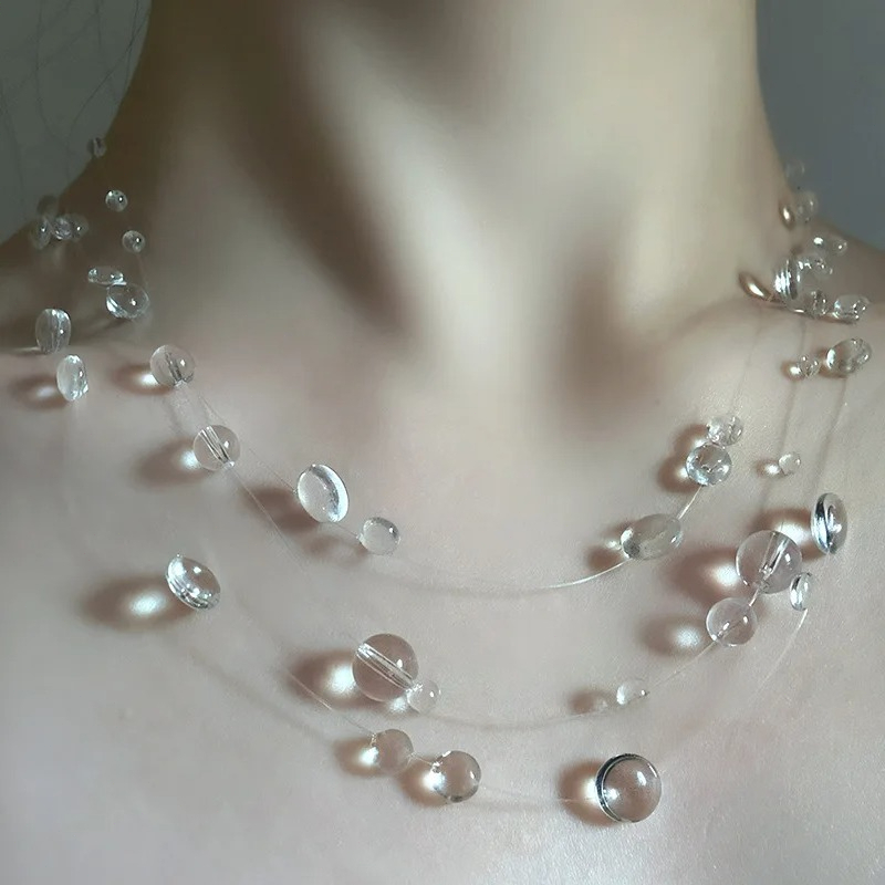 Fashion Handmade Water Drop Ne - Resin Art Necklace recension och pris