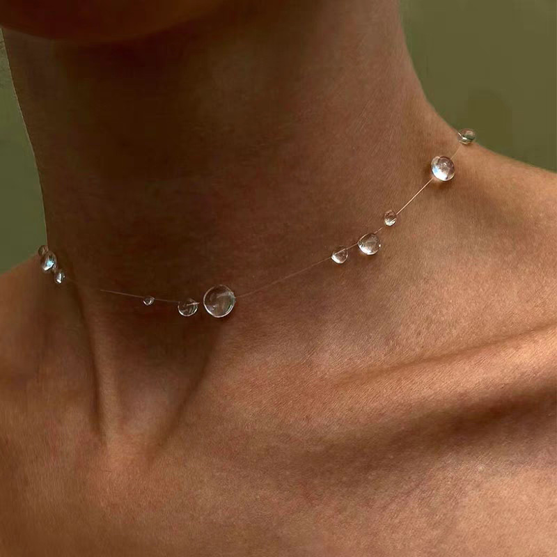 Fashion Handmade Water Drop Ne - Resin Art Necklace recension och pris