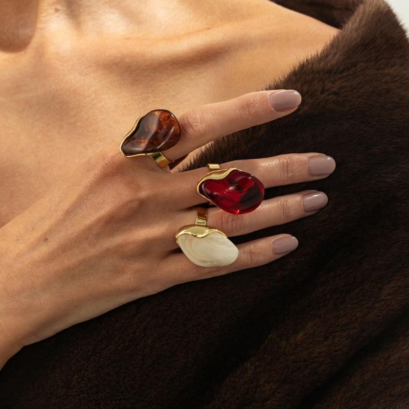  Fashion Forward Vintage Geome - Resin Art Ring Design recension och pris