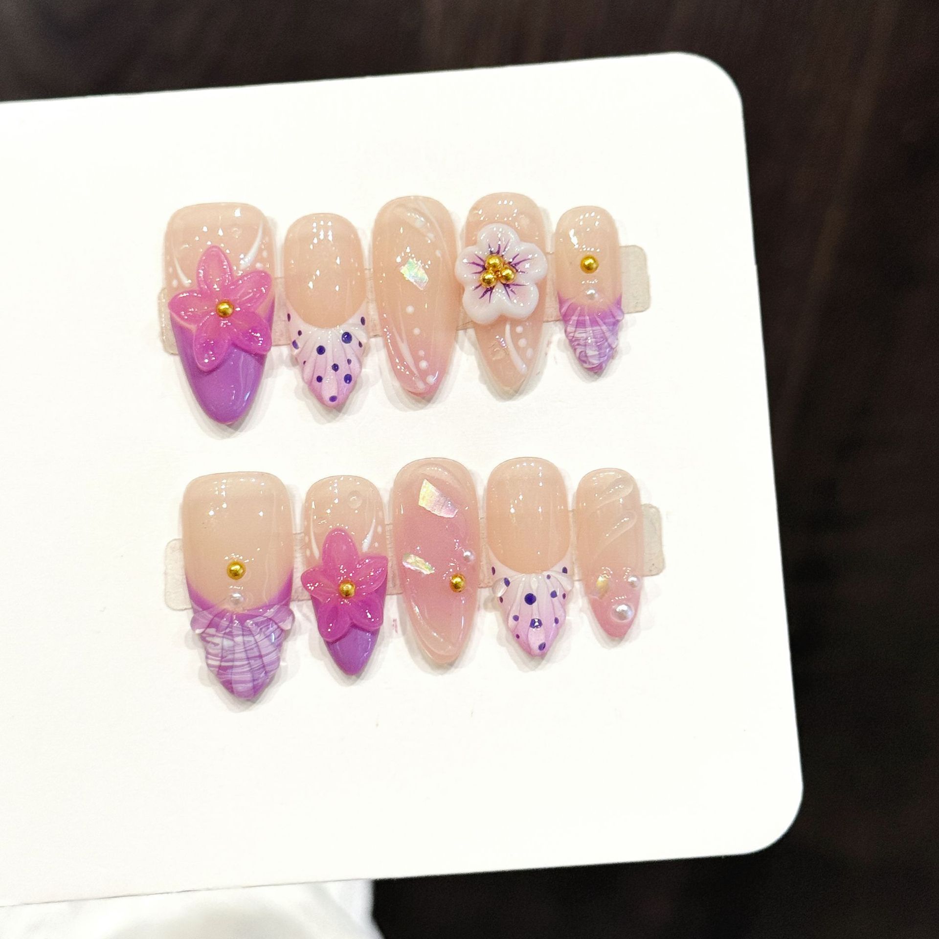 10pcs Pure Hand Pressed Almond - Resin Art Flowers recension och pris