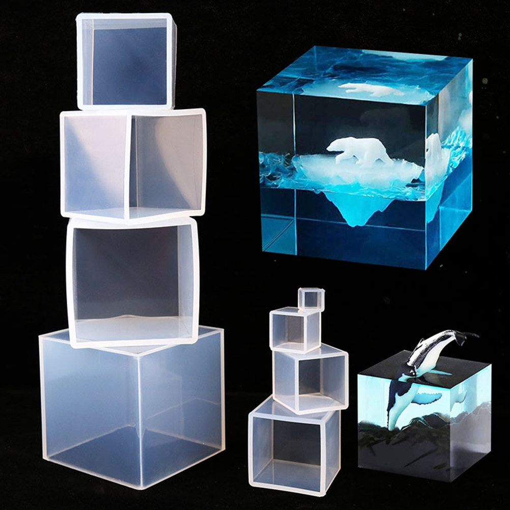 5Pcs DIY Cube Mold Silicone Sq - Resin Art Cube recension och pris