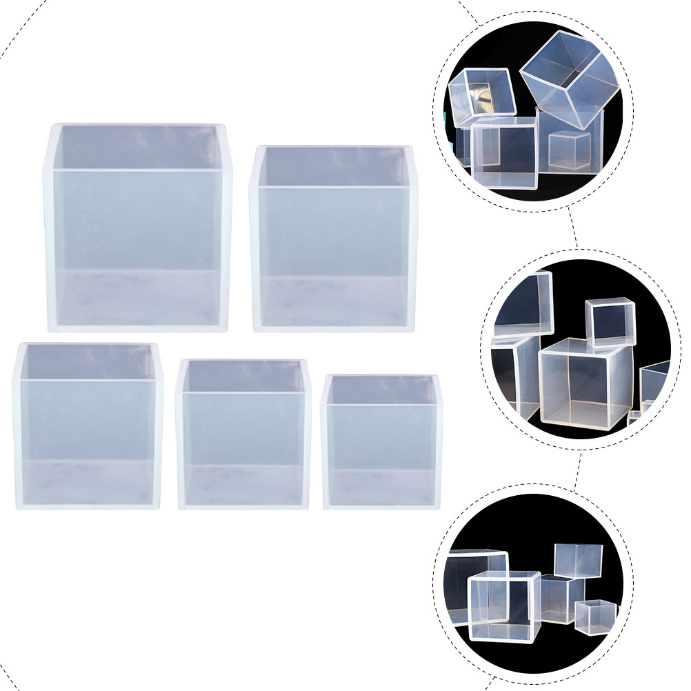 5Pcs DIY Cube Mold Silicone Sq - Resin Art Cube recension och pris