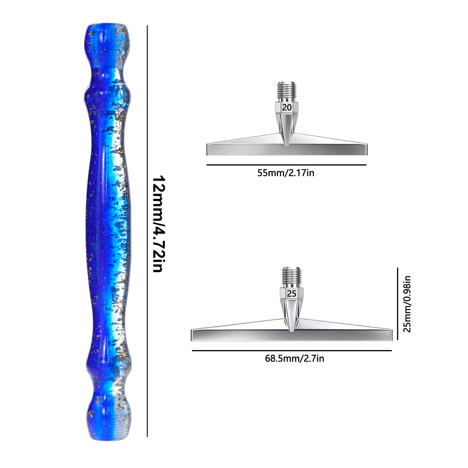 Thin 1-25 Heads Metal High Qua - Resin Art Pen recension och pris