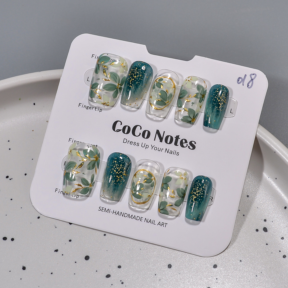 10pcs Spring Summer New Green  - Resin Art Flowers recension och pris