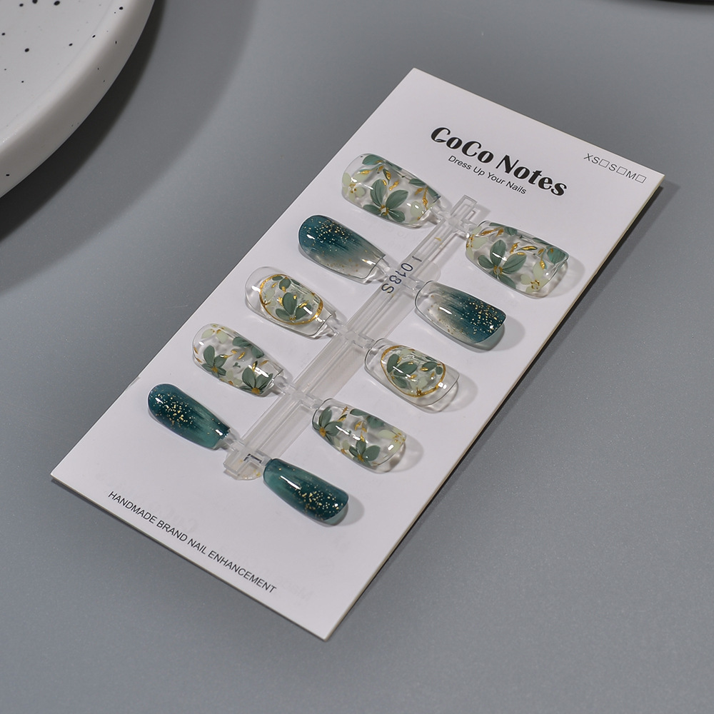 10pcs Spring Summer New Green  - Resin Art Flowers recension och pris