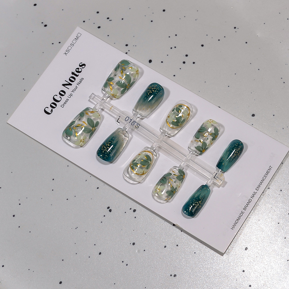 10pcs Spring Summer New Green  - Resin Art Flowers recension och pris