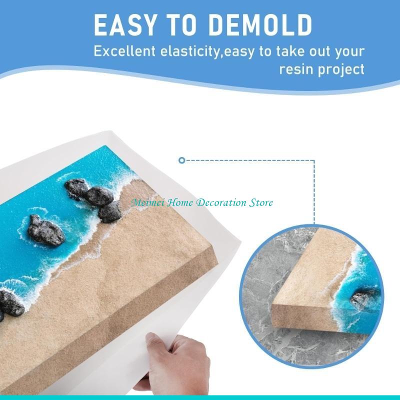 H7BF Large Silicone Mould for  - Resin Art Easy recension och pris