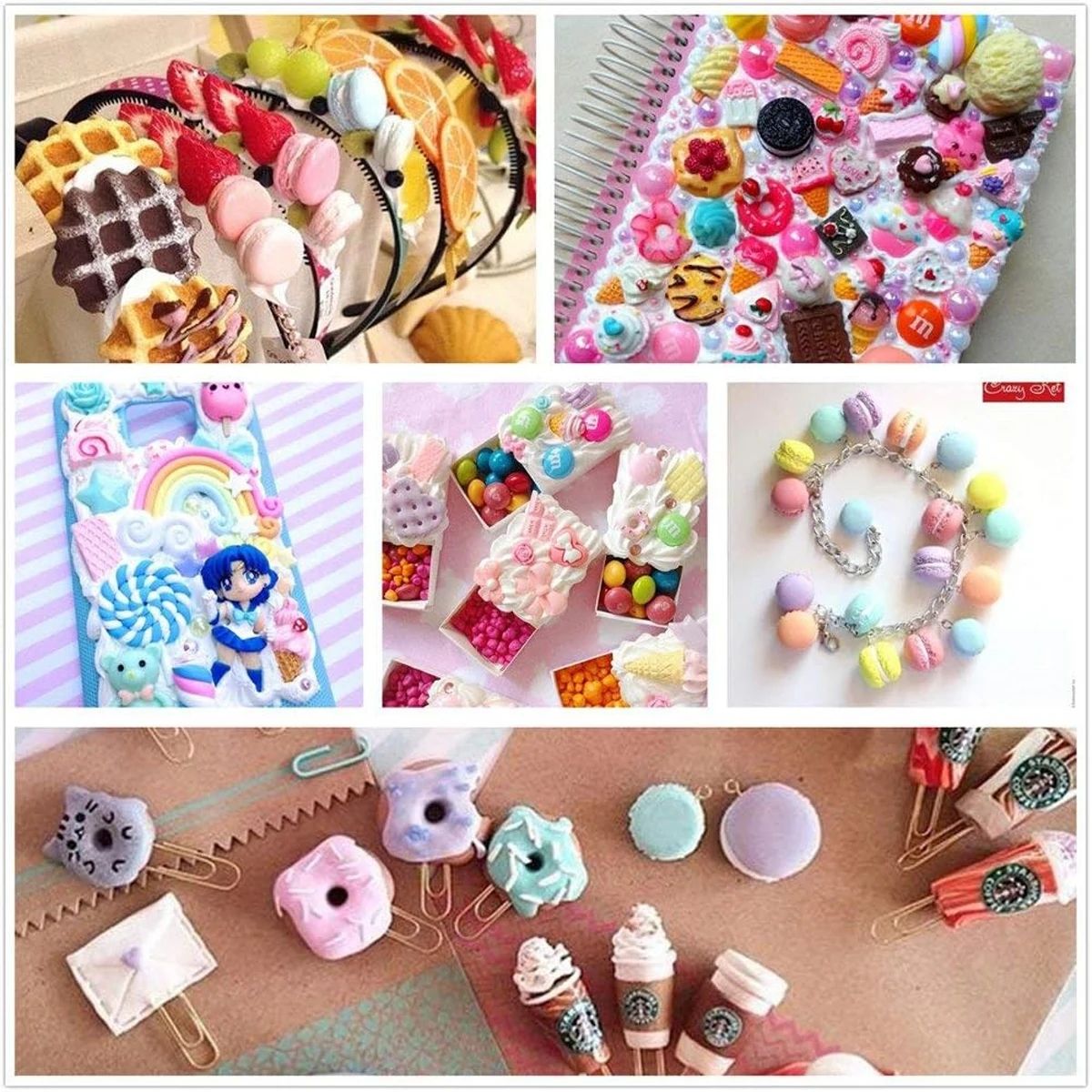 30pcs Random Candy Slime Charm - Resin Art For Sale recension och pris