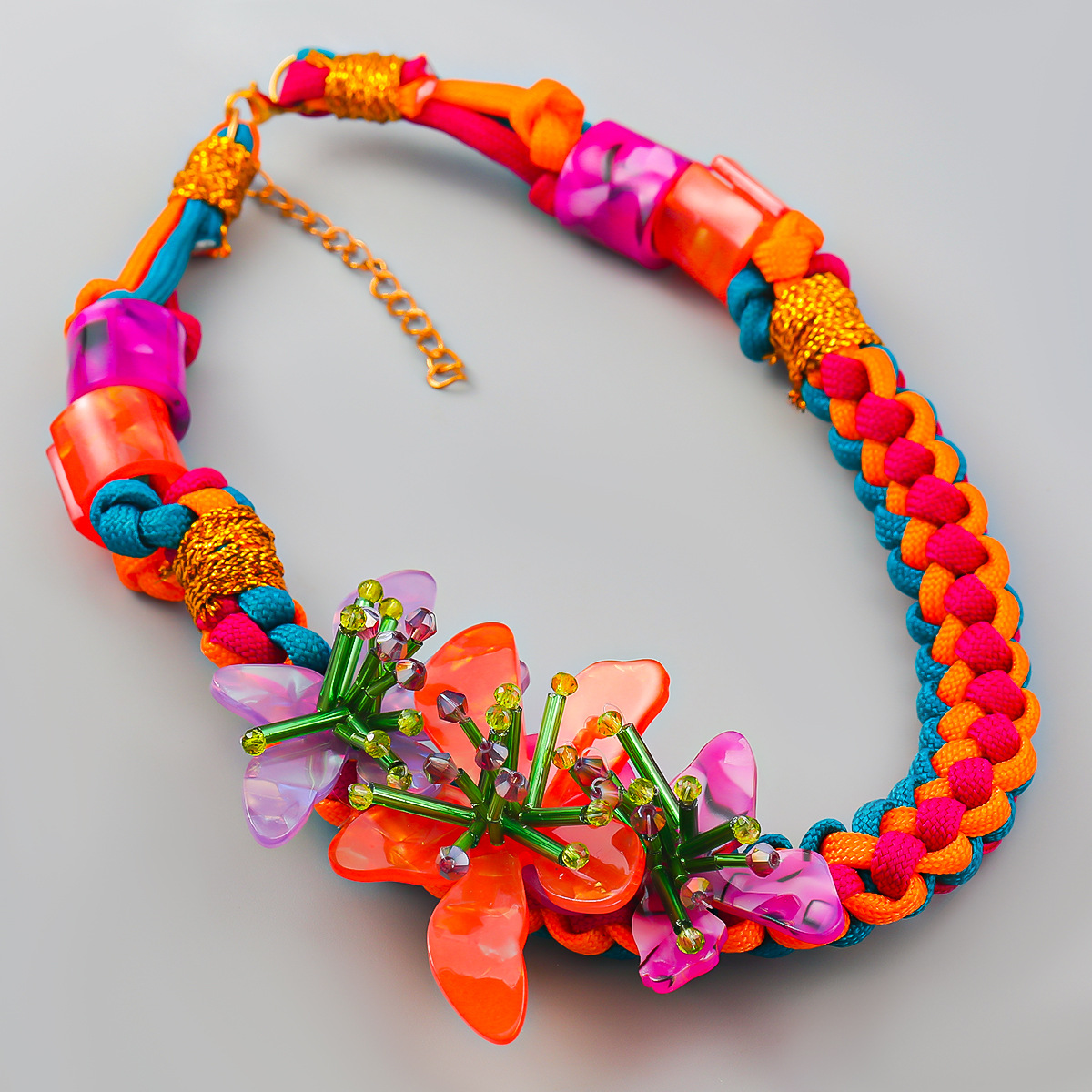 New resin glass tube braided e - Resin Art Necklace recension och pris