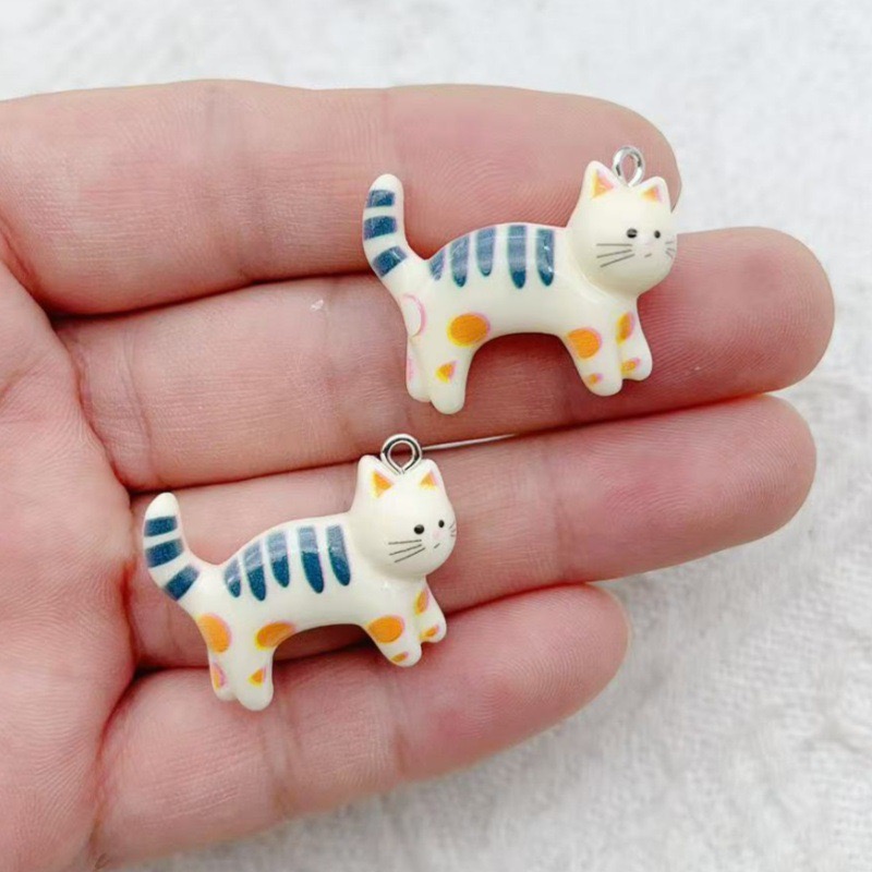 10pcs resin cartoon cat animal - Resin Art Pendant recension och pris