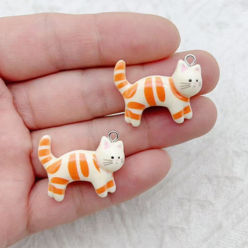 10pcs resin cartoon cat animal - Resin Art Pendant recension och pris