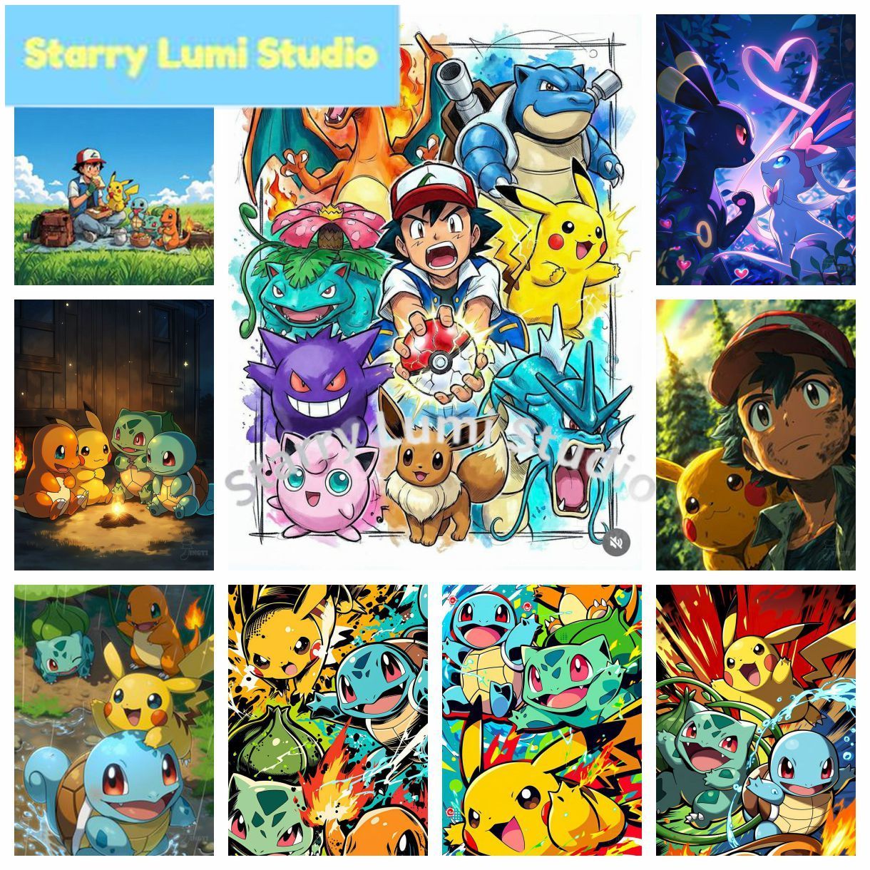 2026 New Pokémon Cute Pikachu  - Resin Art Kits recension och pris