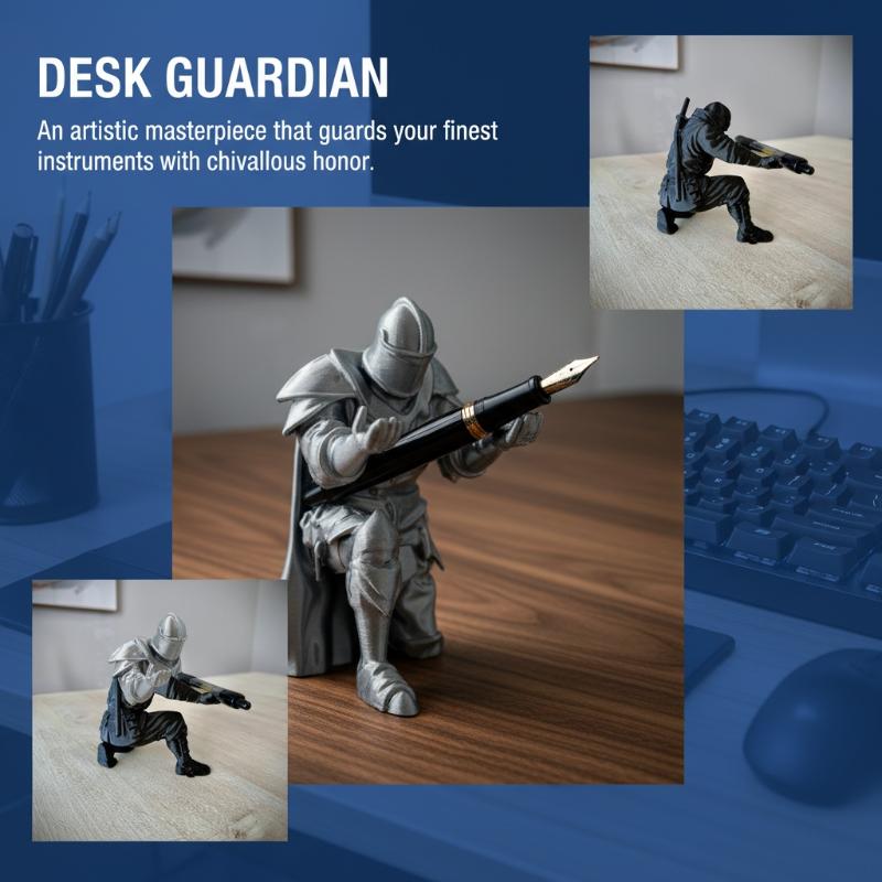 Knight Pen Holder Resin Mediev - Resin Art Pen recension och pris