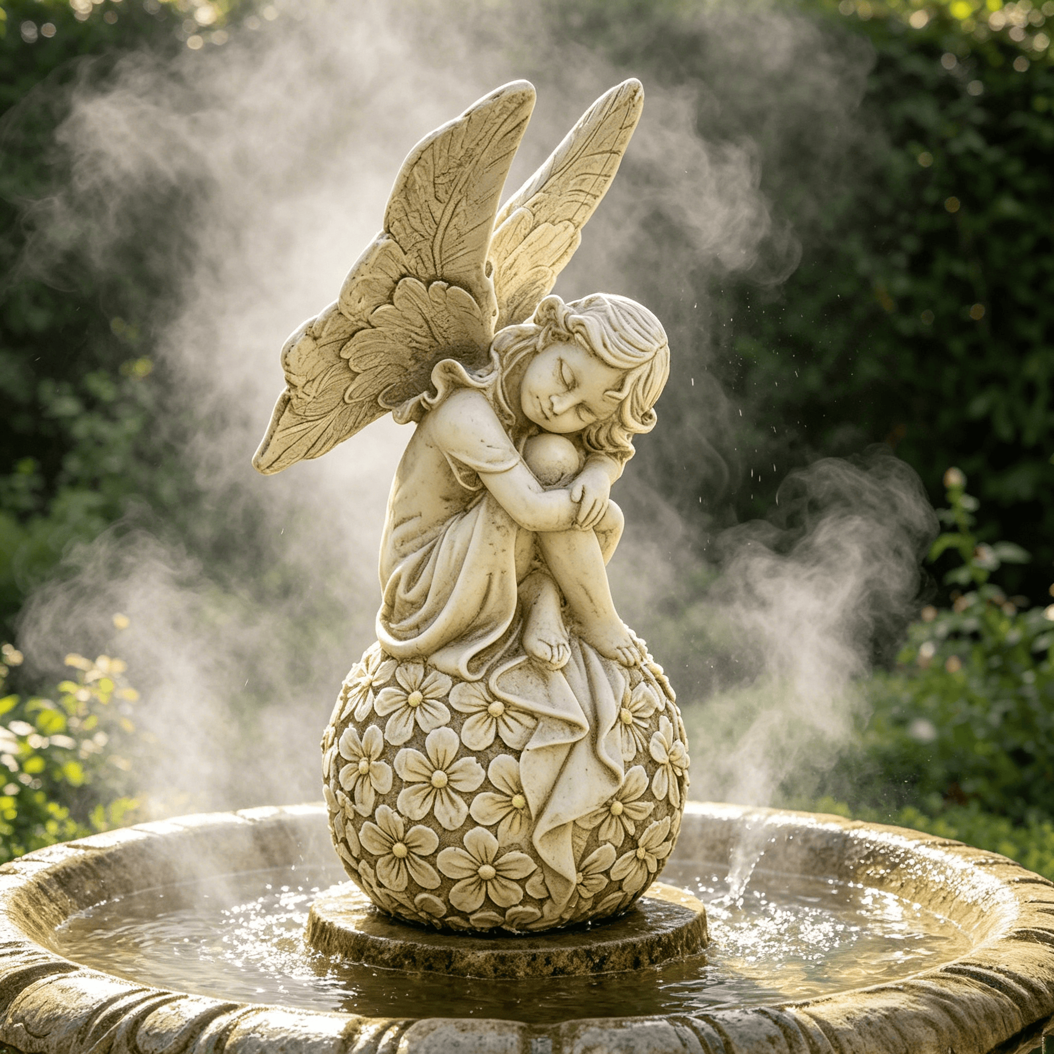 13.2-inch Garden Fairy Statue, - Resin Art Flowers recension och pris