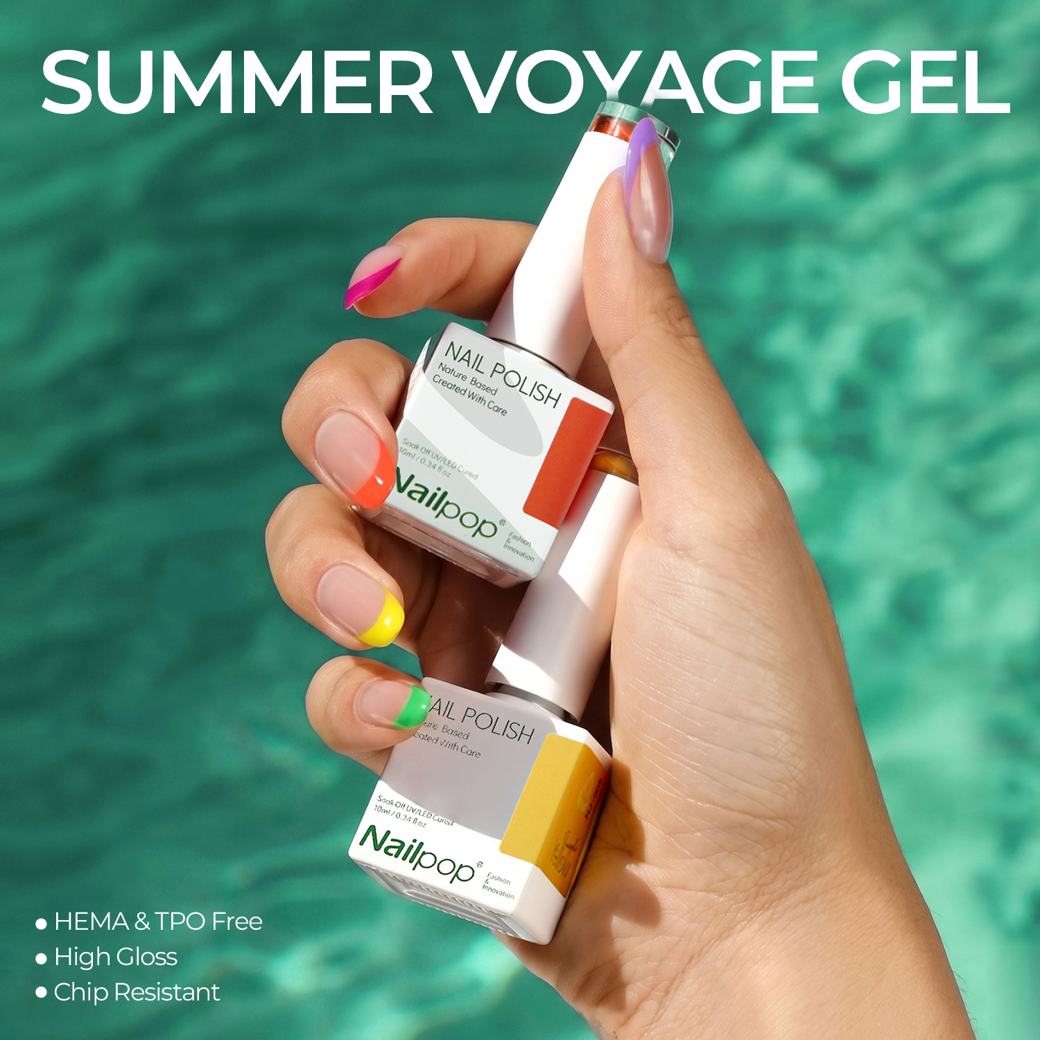 Nailpop Summer Shades Gel Poli - Resin Art Easy recension och pris