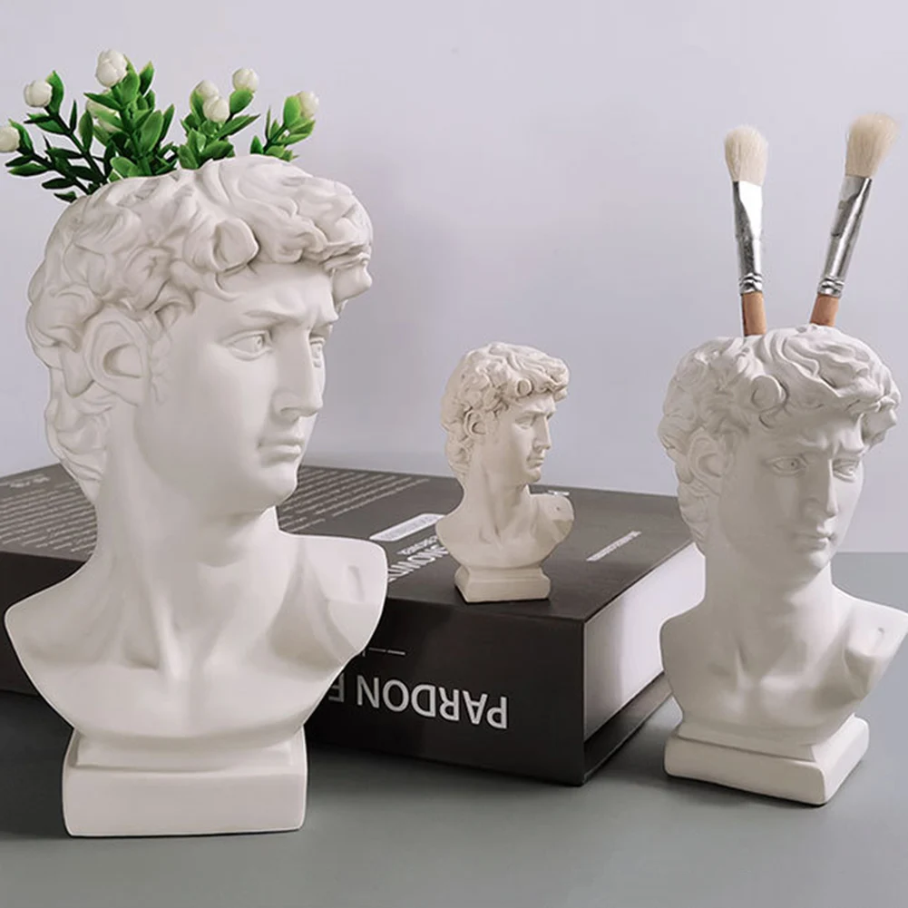 Creative Statue Pen Holder Scu - Resin Art Pen recension och pris