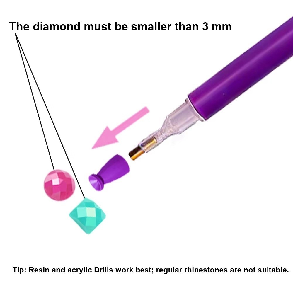 10Pcs No Wax Diamond Painting  - Resin Art Pen recension och pris