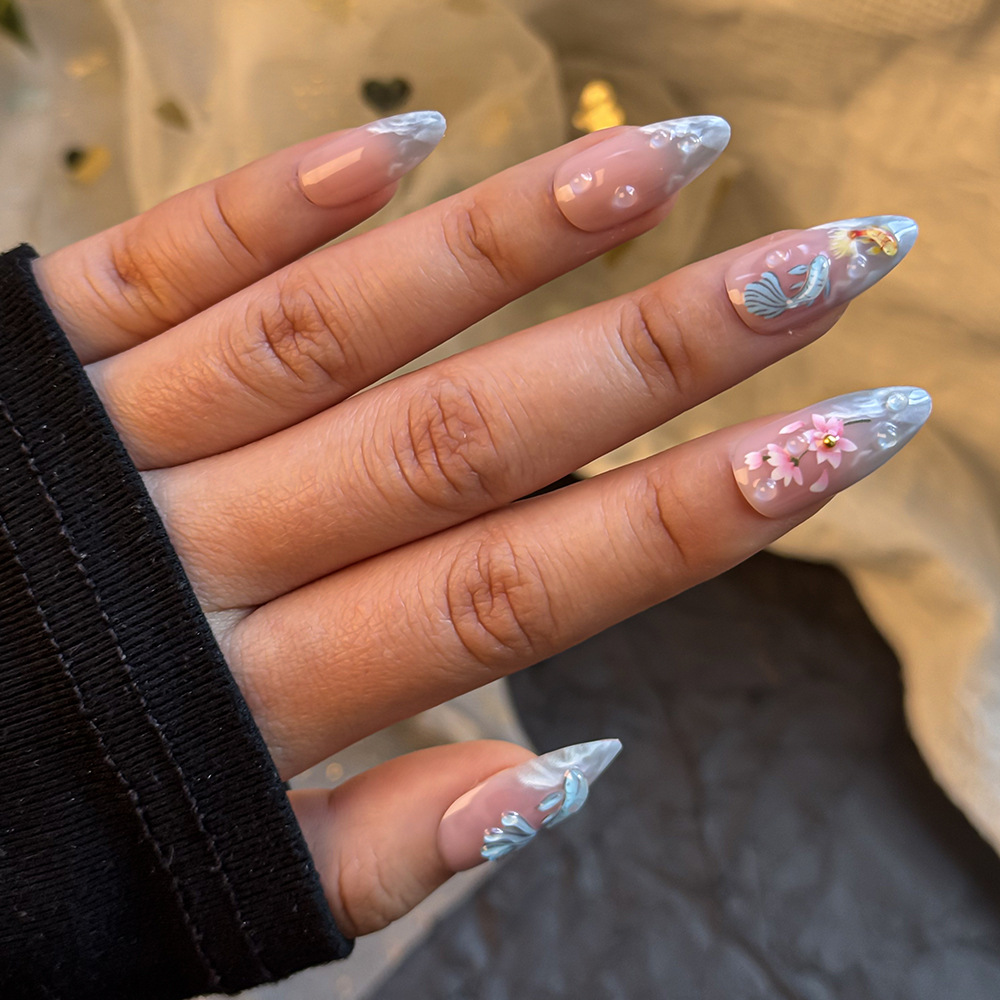24pcs hot selling koi nail art - Resin Art Flowers recension och pris