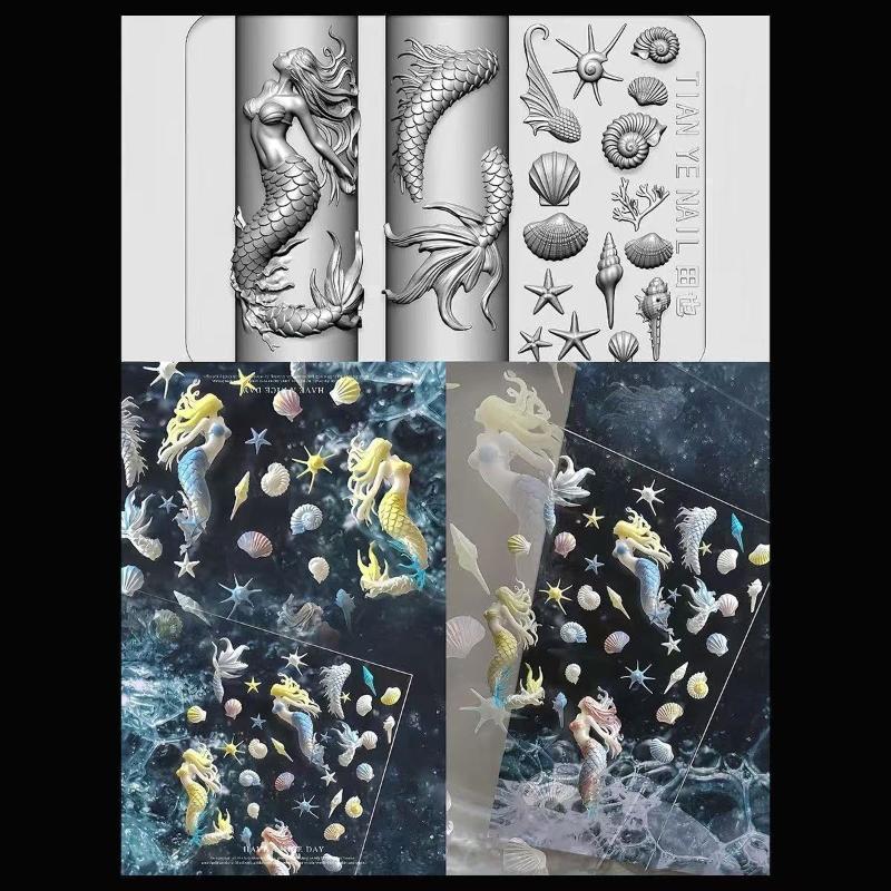 Z. 3D Soft Resin Nail Ocean Me - Resin Art Zone recension och pris