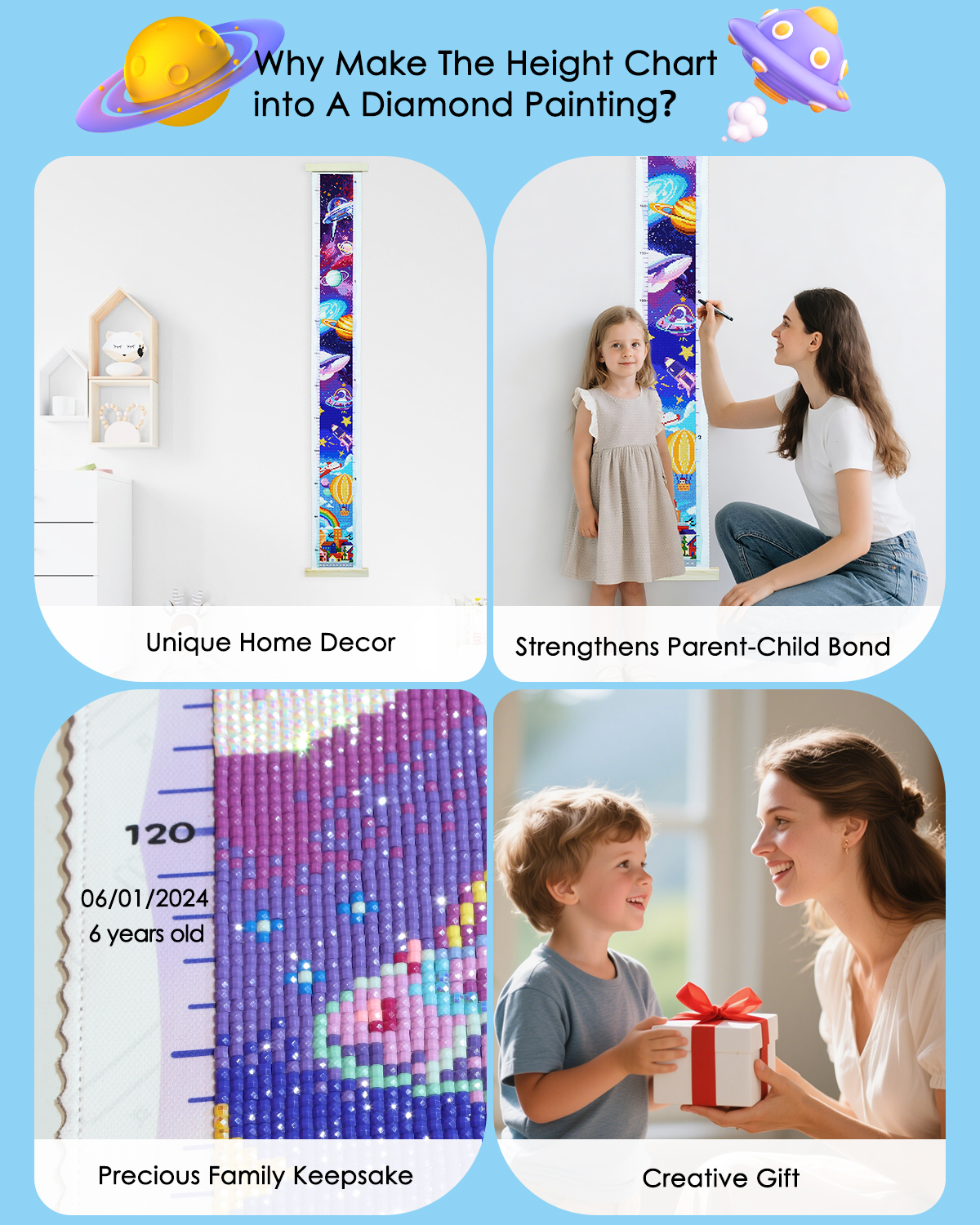 ForeverYoung DIY Growth Chart  - Resin Art For Kids recension och pris
