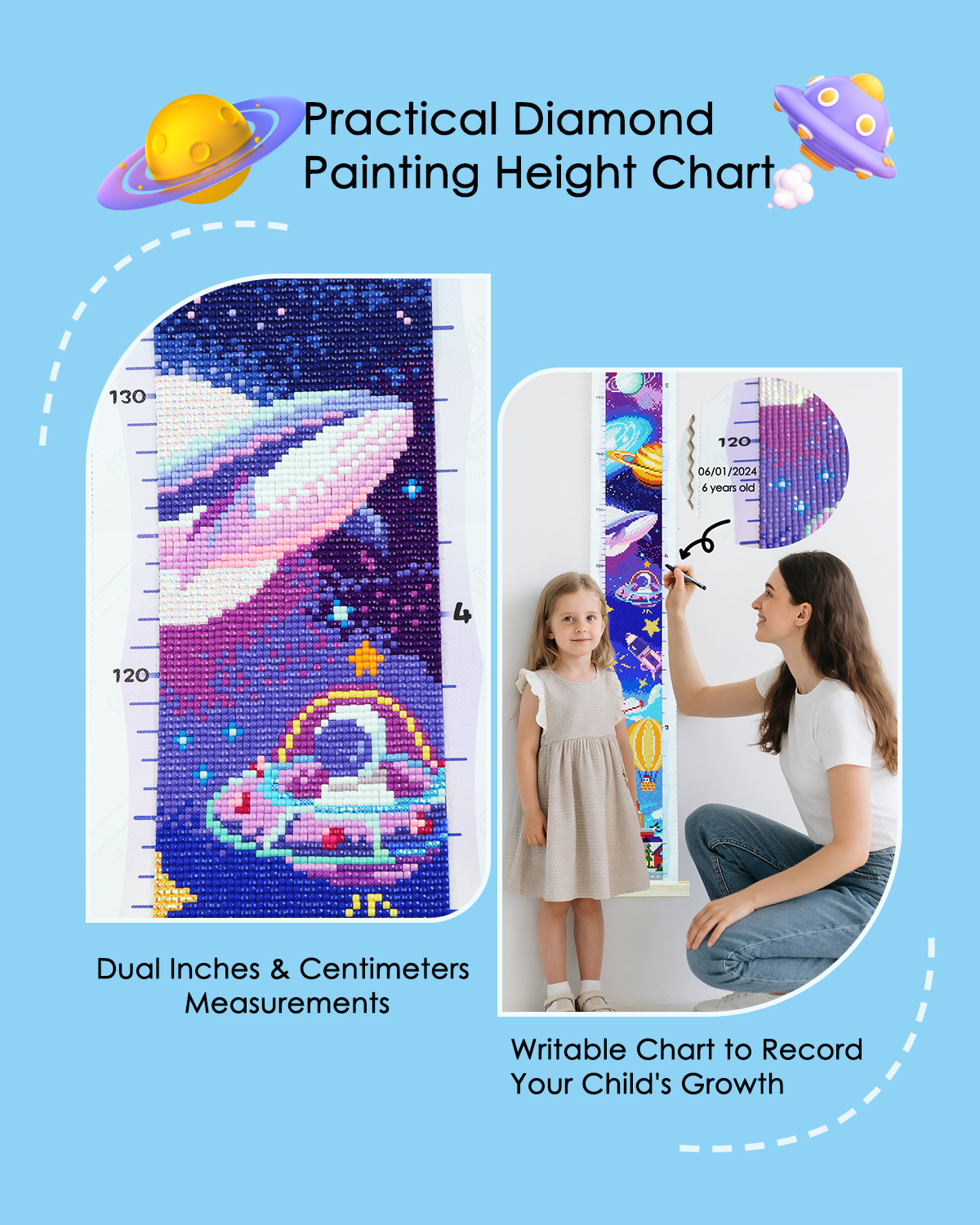 ForeverYoung DIY Growth Chart  - Resin Art For Kids recension och pris