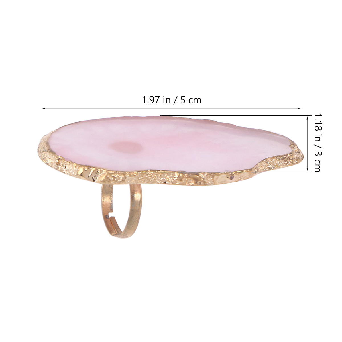 Adjustable Pink Mini Finger Ri - Resin Art Ring Design recension och pris