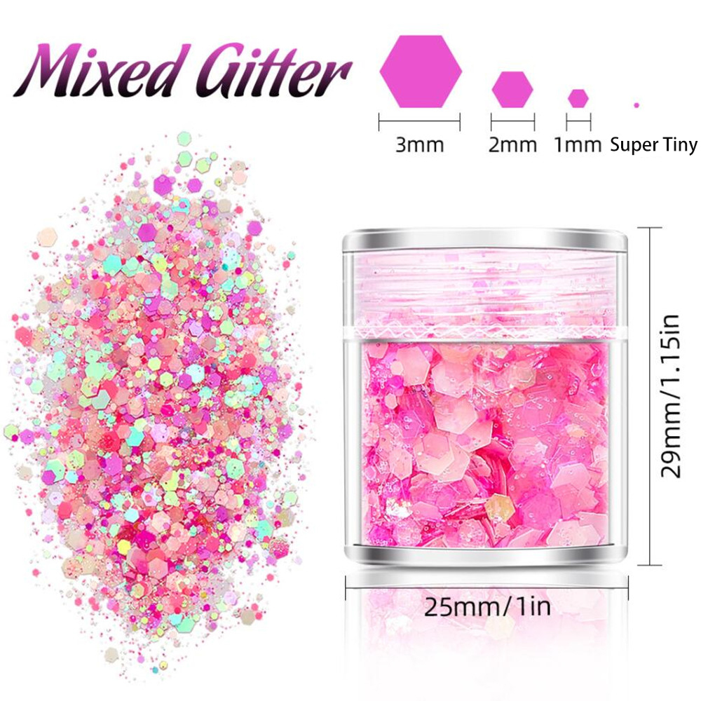 24 Colors Luminous Sequins Glo - Resin Art Uv Light recension och pris
