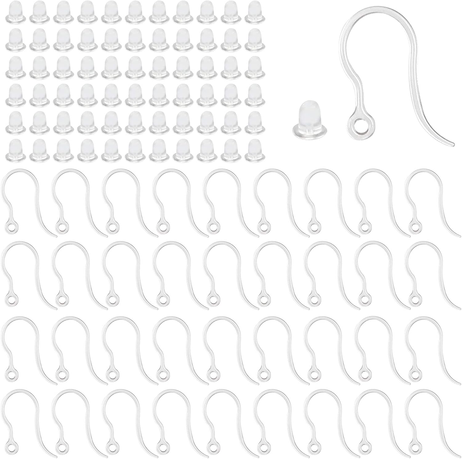 40pcs Clear Plastic Earring Ho - Resin Art For Sale recension och pris